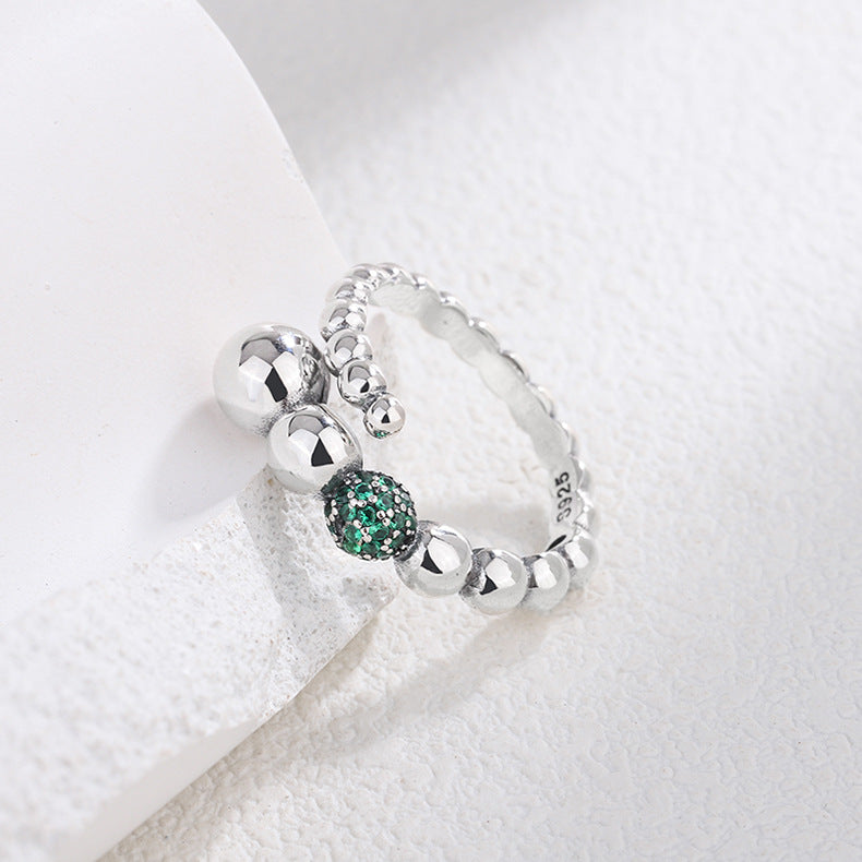 Emerald Sparkle Elegance Ring